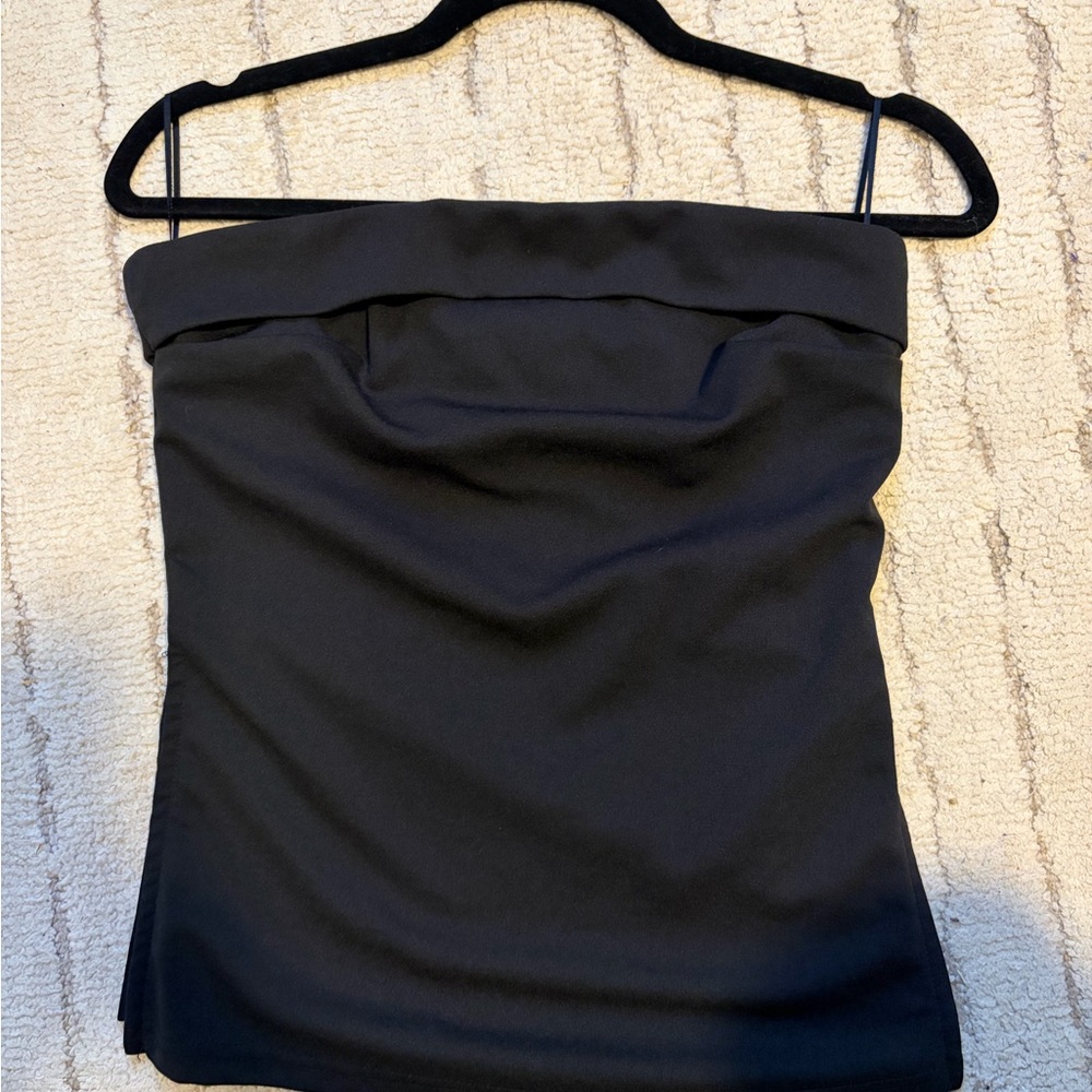 Trendy Boutique Black Strapless Top